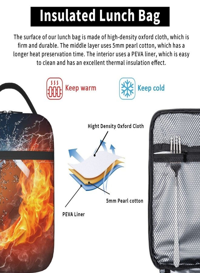 Funacola American Football Ball Sport Lunch Bag For Boys Girls Reusable Lunch Box Insulated Portable Lunch Tote For Kids School Men Women Adults Work Travel Picnic - Image 4